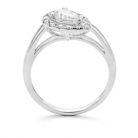 Bague solitaire Poire