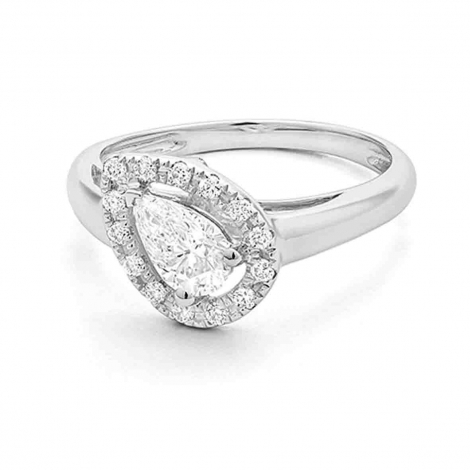Bague solitaire Poire
