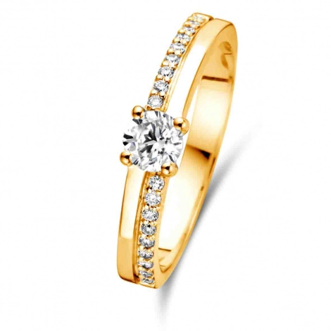 Bague solitaire Resonance 0.3 ct