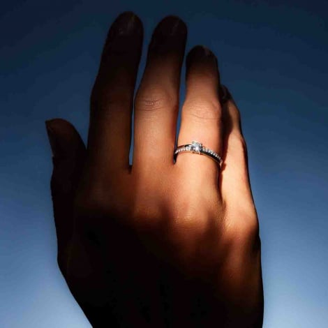 Bague solitaire Resonance 0.3 ct