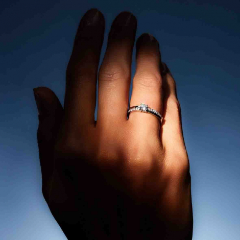 Bague solitaire Resonance 0.30 ct Diamant de Laboratoire