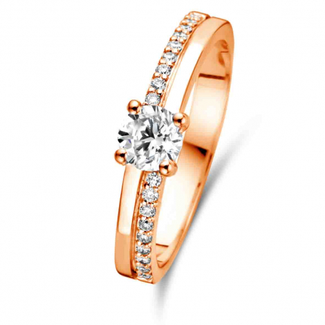 Bague solitaire Resonance 0.4 ct