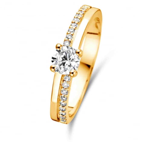 Bague solitaire Resonance 0.40 ct