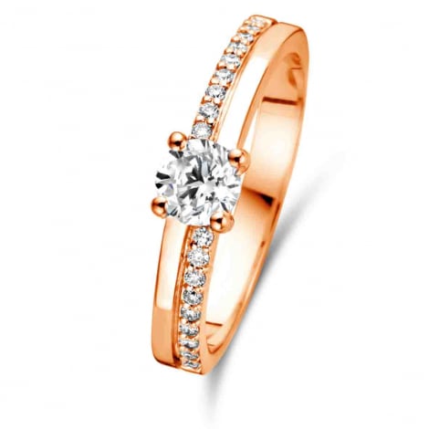 Bague solitaire Resonance 0.40 ct