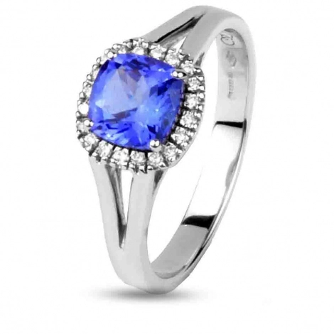 Bague Tanzanite et Diamants