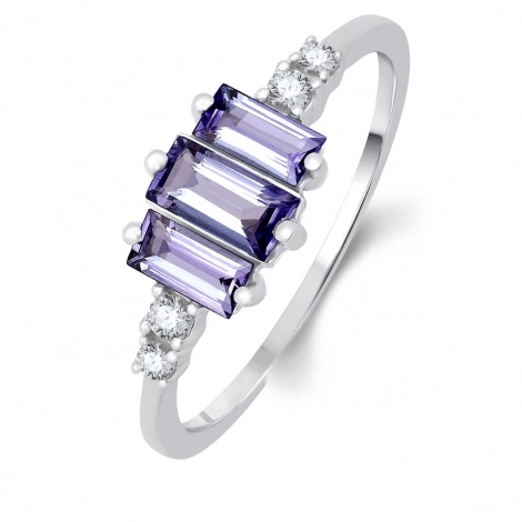 Bague Tanzanite et Diamants