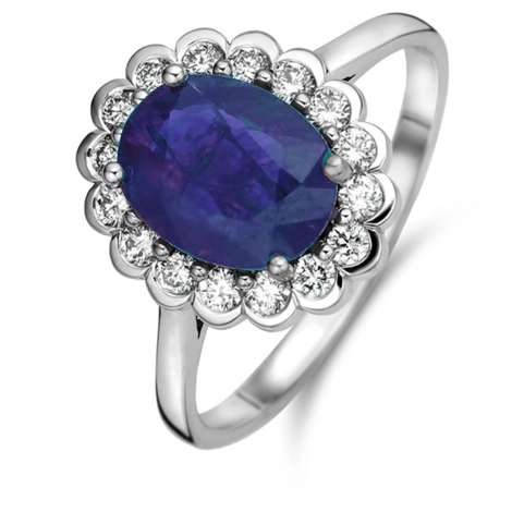 Bague Tanzanite et Diamants