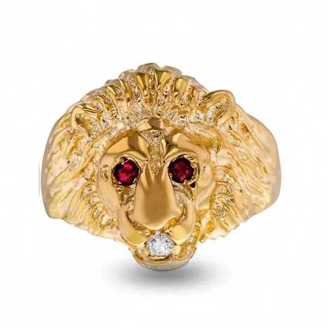 Bague Tte de Lion Lucas Lucor