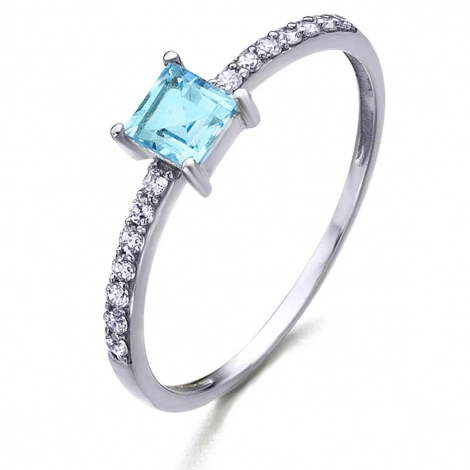 Bague Topaze et Diamants