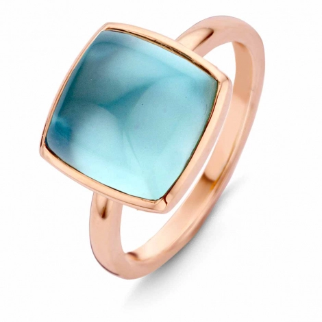 Bague Topaze London Blue sur Nacre One More - Pantelleria