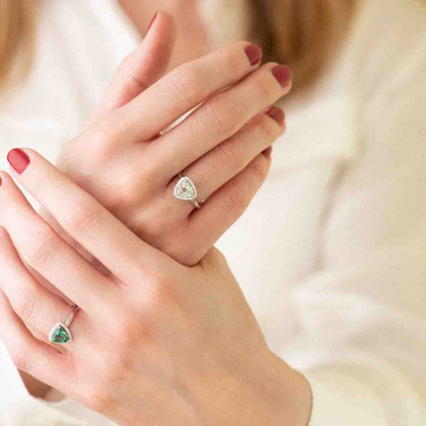 Bague Topaze Sky Blue et Diamants One More - Etna