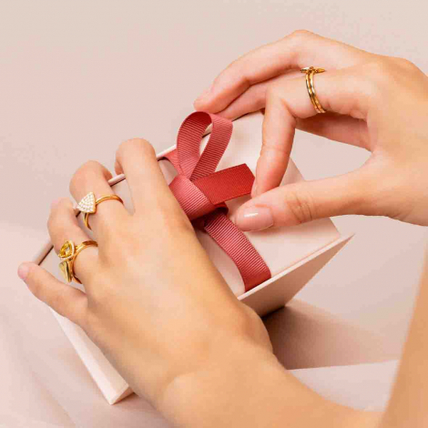 Bague Tourmaline Rose et Diamants One More - Etna