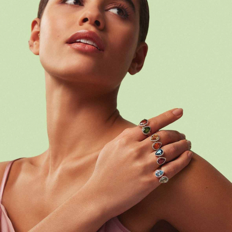 Bague Tourmaline verte et diamants - One More