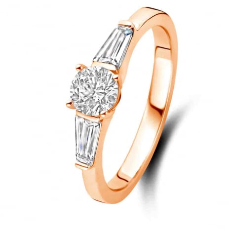 Bague Trilogie Art Deco 0.40 ct