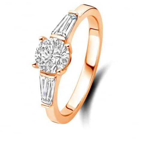 Bague Trilogie Art Deco 0.80 ct