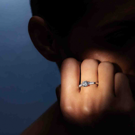Bague Trilogie Art Deco 0.80 ct