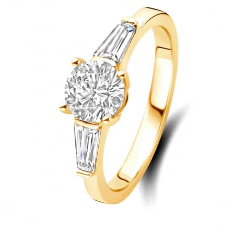 Bague Trilogie Art Deco 1 ct