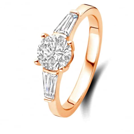 Bague Trilogie Art Deco 1 ct
