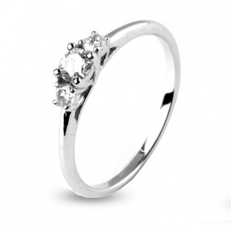 Bague trilogie diamant