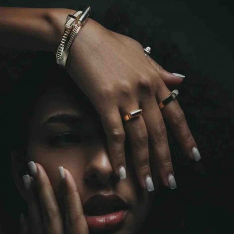 Bague Unknow Bind Me Diamants - Argent