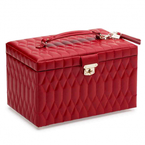 Bote  Bijoux de Voyage Wolf 1834 - Caroline Large Jewelry Case Rouge