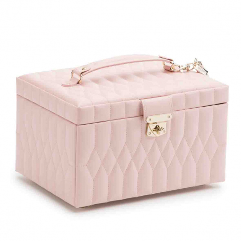 Bote  Bijoux de Voyage Wolf 1834 - Caroline Medium Jewelry Case - Rose Quartz