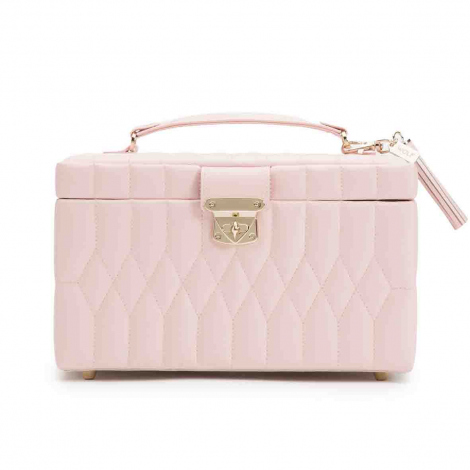 Bote  Bijoux de Voyage Wolf 1834 - Caroline Medium Jewelry Case - Rose Quartz
