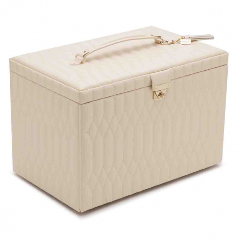 Bote  Bijoux de Voyage Wolf 1834 - Caroline XLarge Jewelry Case- Ivoire