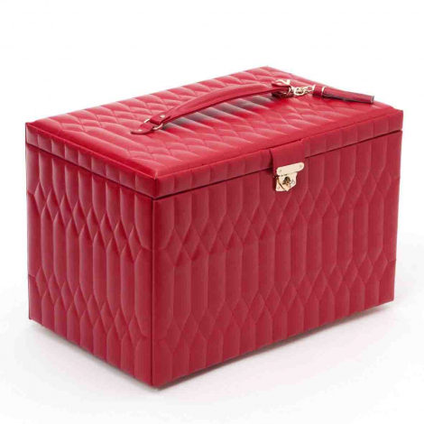 Bote  Bijoux de Voyage Wolf 1834 - Caroline XLarge Jewelry Case- Rouge