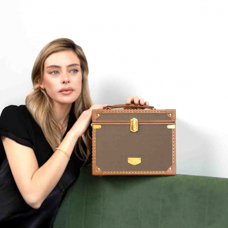 Bote  Bijoux de Voyage Wolf 1834 - Ida Trunk Jewellery Box - Kaki