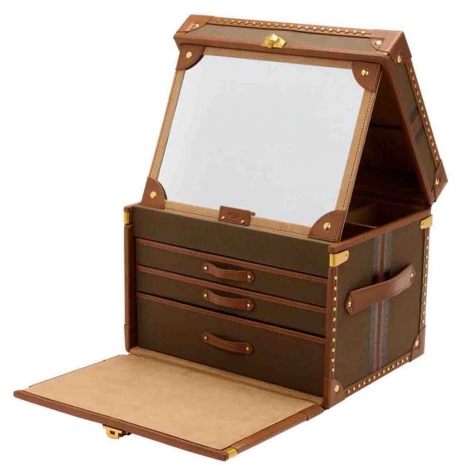Bote  Bijoux de Voyage Wolf 1834 - Ida Trunk Jewellery Box - Kaki