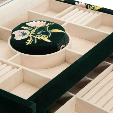 Bote  Bijoux de Voyage Wolf 1834 - Zoe Large Jewelry Box - Forest Green