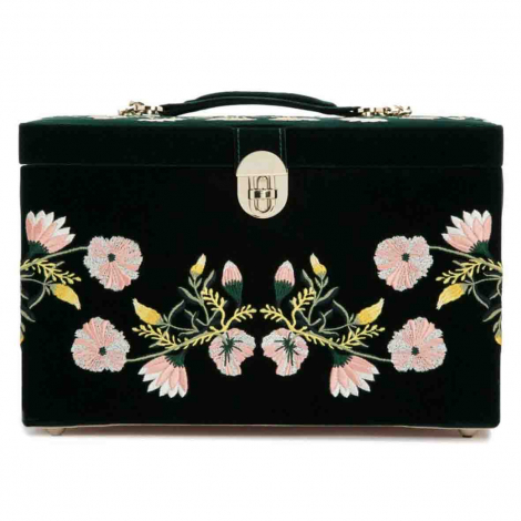 Bote  Bijoux de Voyage Wolf 1834 - Zoe Large Jewelry Box - Forest Green