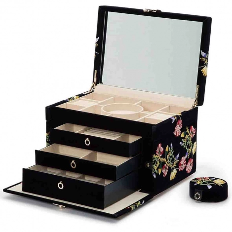 Bote  Bijoux de Voyage Wolf 1834 - Zoe Large Jewelry Box - Indigo