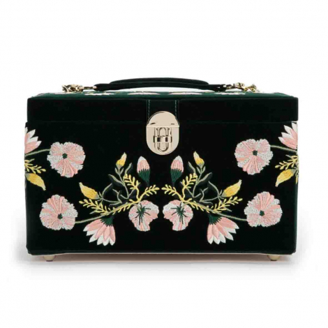 Bote  Bijoux de Voyage Wolf 1834 - Zoe Medium Jewelry Box - Forest Green