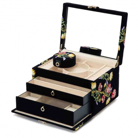Bote  Bijoux de Voyage Wolf 1834 - Zoe Medium Jewelry Box - Indigo  combiner