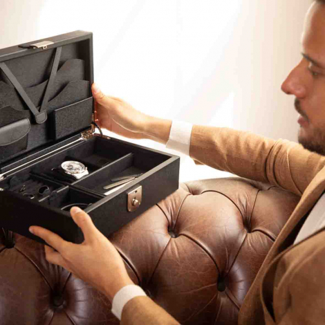 Bote  Bijoux et Montres Wolf 1834 - Philipp Watch and Jewellery Lifestyle Box - Chestnut