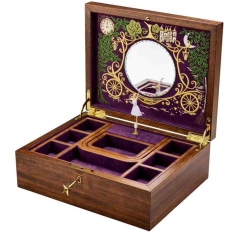Boîte à Bijoux Musical Wolf 1834 - Ballet Musical Jewellery Box - Cendrillon Walnut Wood à combiner