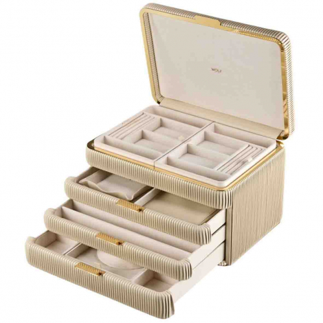 Boîte à Bijoux Wolf 1834 - Bella Armoire Jewelry Box - Bone