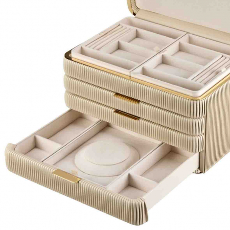 Boîte à Bijoux Wolf 1834 - Bella Armoire Jewelry Box - Bone