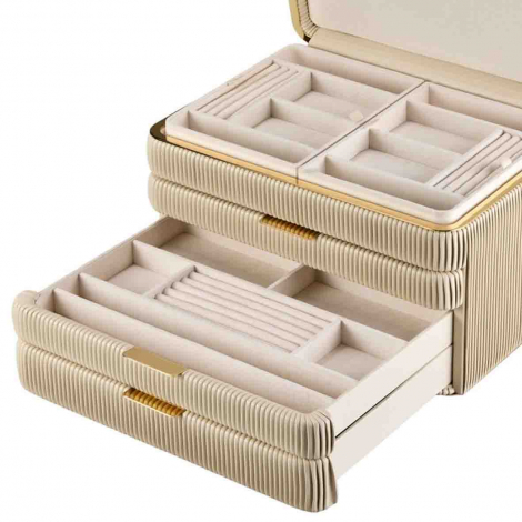 Boîte à Bijoux Wolf 1834 - Bella Armoire Jewelry Box - Bone