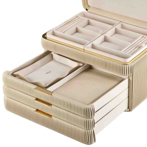 Boîte à Bijoux Wolf 1834 - Bella Armoire Jewelry Box - Bone