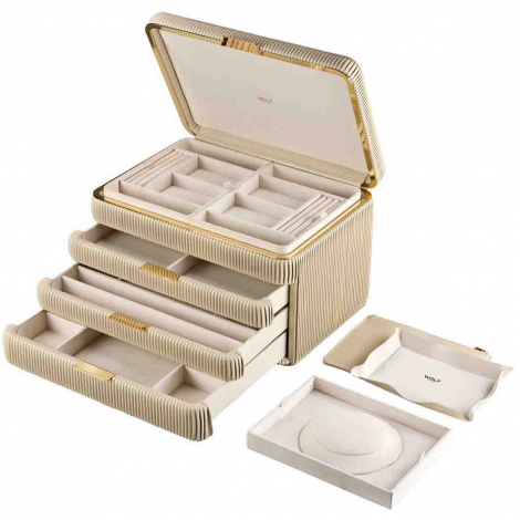 Boîte à Bijoux Wolf 1834 - Bella Armoire Jewelry Box - Bone