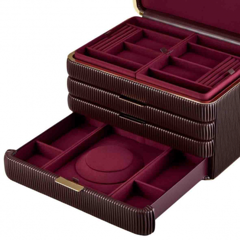 Boîte à Bijoux Wolf 1834 - Bella Armoire Jewelry Box - Bordeaux