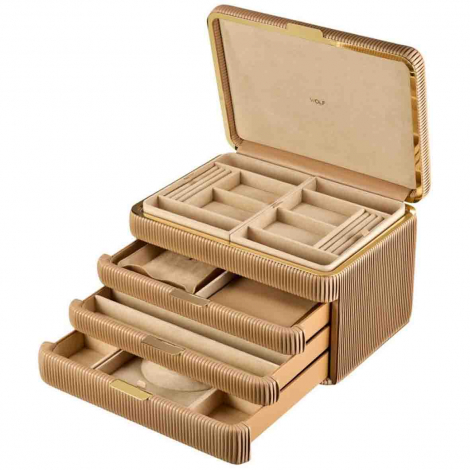 Boîte à Bijoux Wolf 1834 - Bella Armoire Jewelry Box - Mocha
