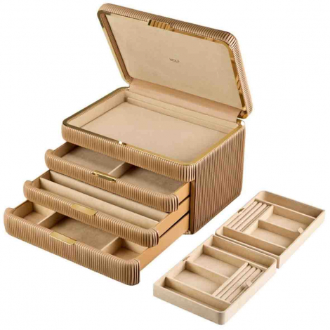 Boîte à Bijoux Wolf 1834 - Bella Armoire Jewelry Box - Mocha