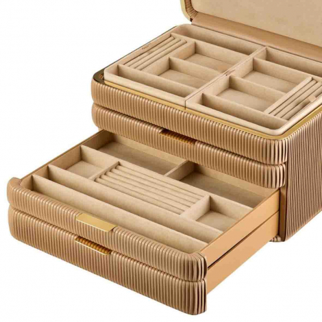 Boîte à Bijoux Wolf 1834 - Bella Armoire Jewelry Box - Mocha
