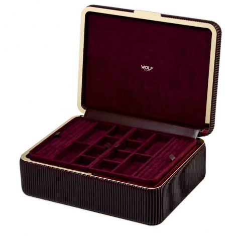 Bote  Bijoux Wolf 1834 - Bella Large Jewellery Box - Bordeaux