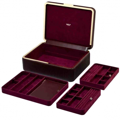 Bote  Bijoux Wolf 1834 - Bella Large Jewellery Box - Bordeaux