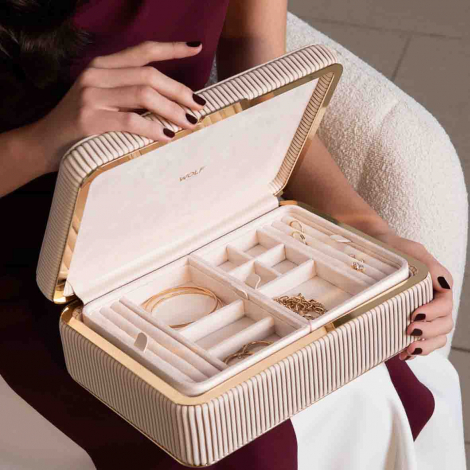 Bote  Bijoux Wolf 1834 - Bella Medium Jewellery Box - Bone